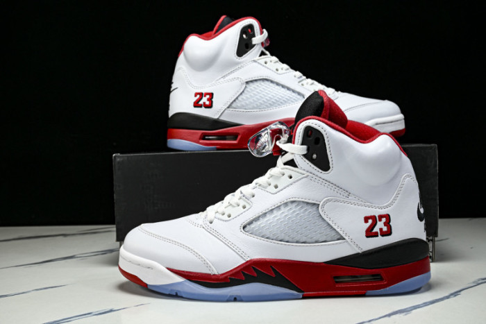 Air Jordan 5 “Fire Red Black Tongue” HQ7978-101
