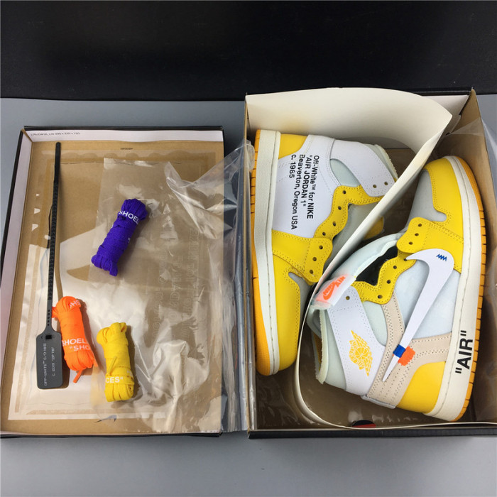OF AIR JORDAN 1 RETRO CANARY YELLOW AQ0818-149