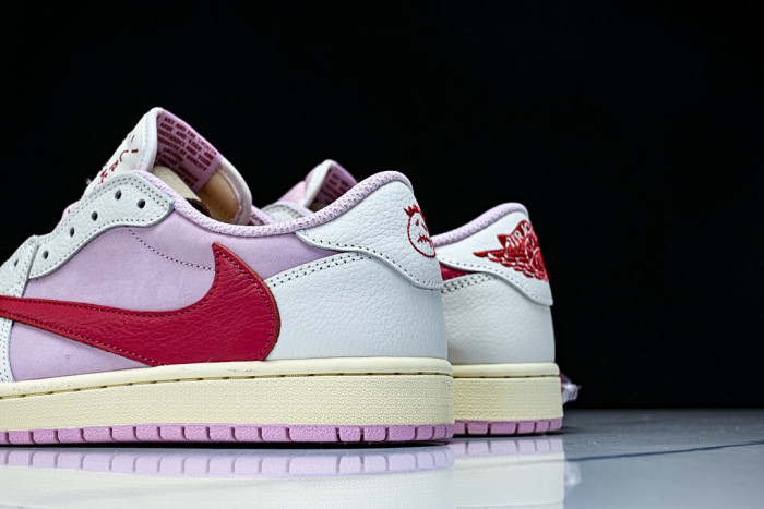 Travis Scott × AJ1 Low "Shy Pink" IQ7604-101
