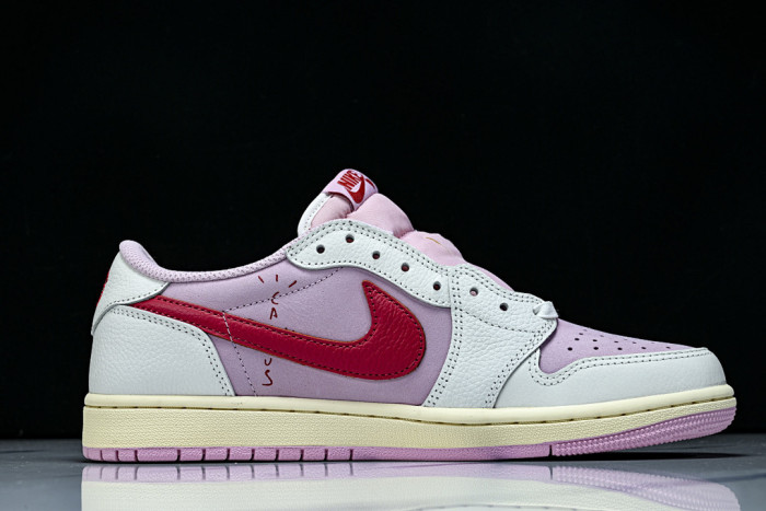 Travis Scott × AJ1 Low "Shy Pink" IQ7604-101