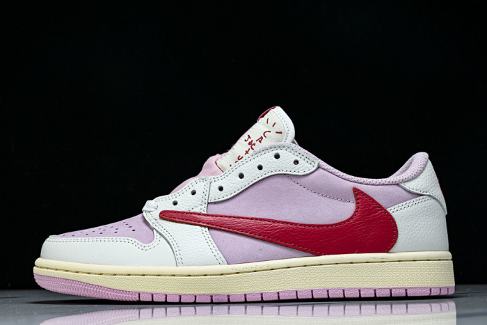 Travis Scott × AJ1 Low "Shy Pink" IQ7604-101