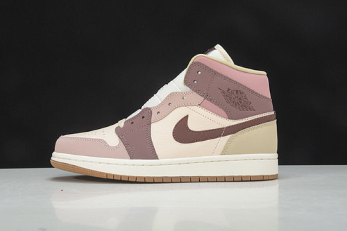 air jordan 1 mid se dark pony smoky mauve do7440-821