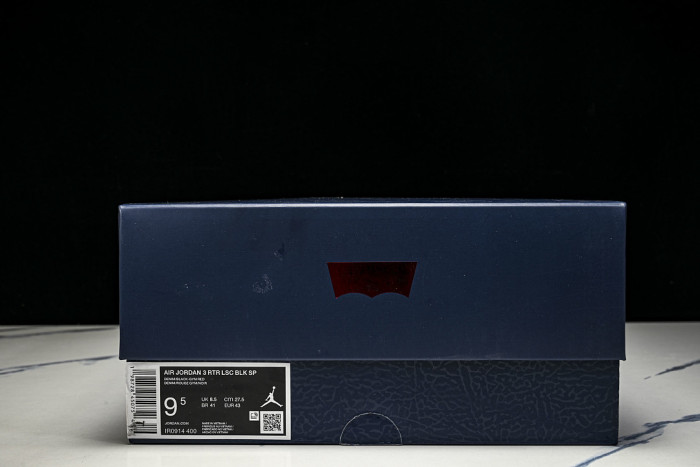 Jordan 3 Retro Levi’s Black IR0914-400