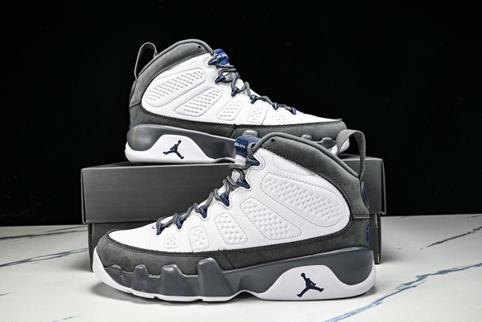 Air Jordan 9 “Flint Grey”Color: White/French Blue-Flint Grey HV4794-100