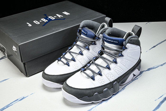 Air Jordan 9 “Flint Grey”Color: White/French Blue-Flint Grey HV4794-100
