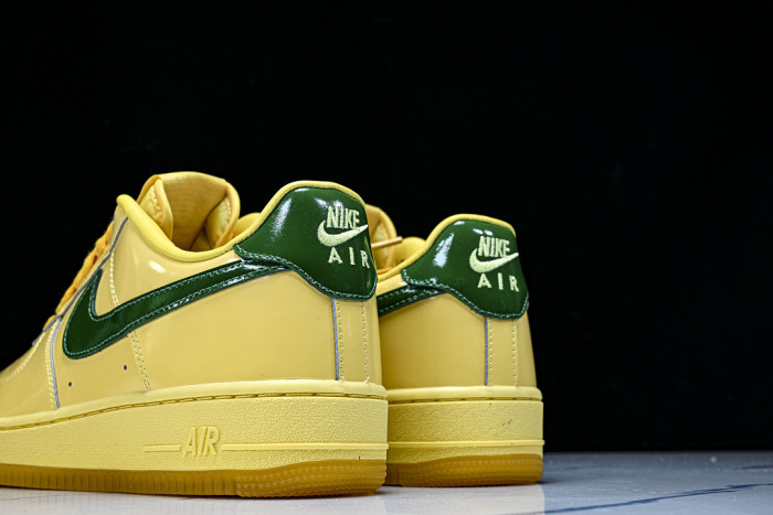 Nike Air Force 1 Low Patent Leather Topaz Gold IO4489-700