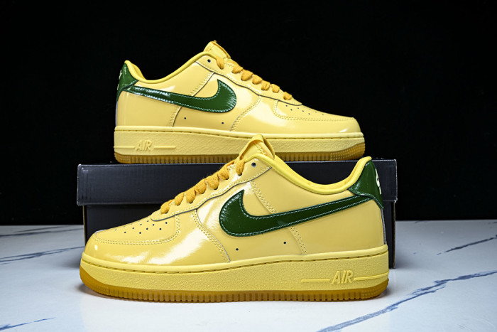 Nike Air Force 1 Low Patent Leather Topaz Gold IO4489-700