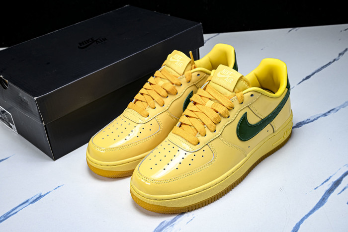 Nike Air Force 1 Low Patent Leather Topaz Gold IO4489-700