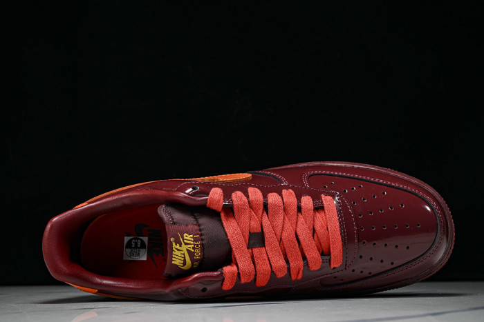 Nike Air Force 1 Low Patent Leather Dark Team Red IO4489-601