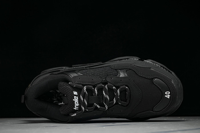BL TRIPLE S TRAINERS BLACK SNEAKERS W1FB3-1001