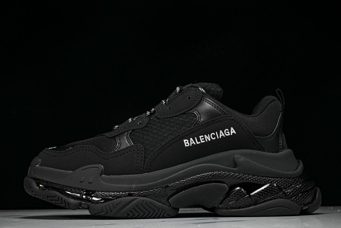 BL TRIPLE S TRAINERS BLACK SNEAKERS W1FB3-1001