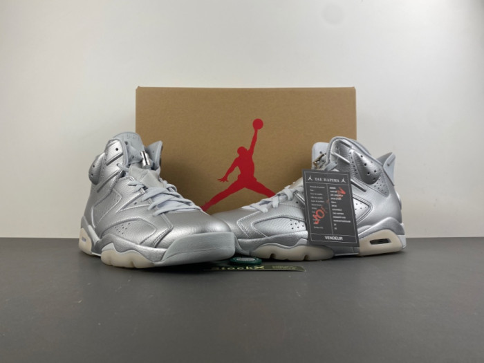 Jordan 6 Retro PSG Paris Saint-Germain Silver IQ5135-001